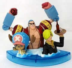 【中古】トレーディングフィギュア フランキー＆チョッパー＆サンジ フィギュアセット 「ワンピース」 サッポロ一番肉入りコンソメヌードル付属品 セブンイレブン限定
