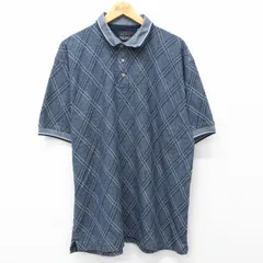 XL/古着 グレッグノーマン 半袖 ポロ シャツ メンズ 大きいサイズ コットン 紺他 ネイビー 24may30 中古 トップスのサムネイル