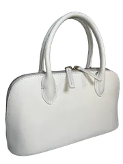 手提げ ショルダー バッグ 多機能 マルチ 2WAY ゴートレザー 山羊革 リザード型押し CP-48HB068アイボリー レディース 本革