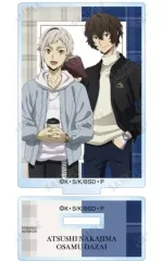 【中古】アクリルスタンド・アクリルパネル 中島敦＆太宰治 「文豪ストレイドッグス 描き下ろしイラスト 冬の休日ver. トレーディングアクリルスタンド」