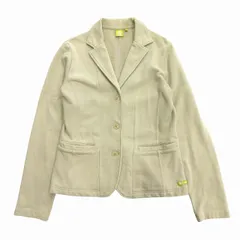 エーグル AIGLE テーラード ジャケット ブレザー ニット シングル M ベージュ レディースのサムネイル