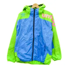 アンブロ パーカー ジャケット アウター スポーツウエア メンズ Sサイズ 黄緑×水色 UMBRO 【中古】のサムネイル