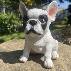 サッカーフレブル 置物 オブジェ ボストンテリア サッカー 犬 いぬ