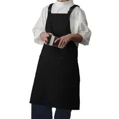 新品 [Mutenye] エプロン メンズ レディース H型 撥水エプロン おしゃれ 肩掛け 肩ひも長さ調節可能 ポケット付き 2重生地 シワになりにくい 汚れにくい 料理用 作業用 家事用