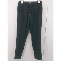 ◇ URBAN RESEARCH DOORS リネン混 ウエストゴム テーパード パンツ サイズ36 ブラック レディース  【中古】 【1207010004106】