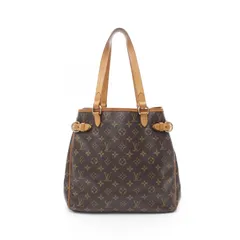 ルイ・ヴィトン LOUIS VUITTON トートバッグ バティニョール ヴェルティカル モノグラム M51153 PVCコーティングキャンバス レザー バティニョール・ヴェルティカル レディース Used C