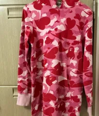 A BATHING APE エイプ カモフラ ミニワンピ ピンク