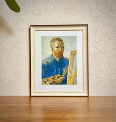 新品☆額縁付アートポスター☆フィンセント・ファン・ゴッホ☆Vincent van Gogh☆Self Portrait in Front of Easel☆97