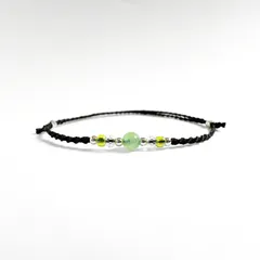 【8月誕生石】静電気防止ブレスレット｜虹色ジュエル｜ペリドット