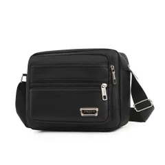 ☆ ブラック ☆ ショルダーバッグ メンズ pmysbag02 ショルダーバッグ 小さめ 斜めがけ メンズ ショルダーバック ショルダー バッグ 斜めがけ バック 斜めがけバッグ 斜め掛けバッグ ナイロン 横型 かっこいい シンプル カジュアル 無地