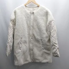 ◇ ⊇ rectangle レクタングル リバーシブル 長袖 ブルゾン サイズF アイボリー レディース E  【1503050011488】