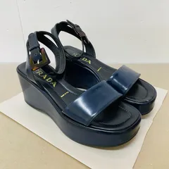 値下げ→田中みな実さん着用　プラダサンダル 厚底 5cmヒール　サイズ36 値下げ→田中みな実さん着用プラダサンダル 厚底 5cmヒールサイズ36