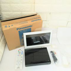 【Panasonic/パナソニック】プライベート・ビエラ 10V型 ポータブル地上/BS/110度CSデジタルテレビ UN-10E5-W ホワイト 開封済み未使用品 外箱テープ剥がし跡有/mik0204