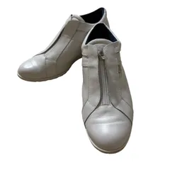 Z1530 GINZA Kanematsu 銀座かねまつ スリッポン スニーカー シューズ ホワイト レディース 24.5cm