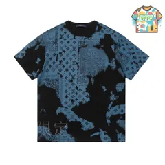 【今日WTO】LOUIS VUITTON 老花カシミア染め 扎染 T シャツ-XE48