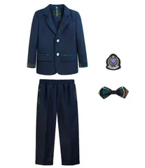 4点セット 子供スーツ 学生服 フォーマル ブレザー キッズ  男の子 発表会 入学式 入園式  七五三 結婚式 卒園式 卒業式100 110 120 130 140 150cm