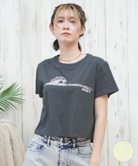 【ムラスポ公式】新品 ROXY ロキシー 半袖 Tシャツ レディース クロップド丈 ショート丈 ERJZT05965