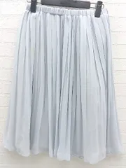 ◇ any SiS エニィ スィス オンワード樫山 膝丈 プリーツ スカート サイズ1 ライトブルー レディース  【1002800927975】