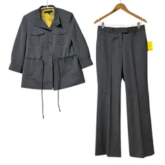 RE241 【新品タグ付き】ANNE KLEIN アンクライン スーツ セットアップ グレー ウール混 ジャケット パンツ レディース 6サイズ