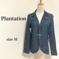 プランテーションのジャケット プランテーション plantation カツラギWガーゼ ジップアップ