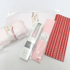 襦袢 振袖用 ぼかし 菊文様 桃色 正絹 広衿 袖無双 長襦袢 仕立て