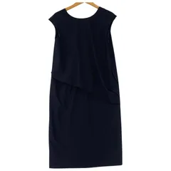 nano universe ナノユニバース バックオープンワンピース size36/ブラック