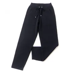 美品◎正規品 UK製 CHANEL シャネル P46934 レディース カシミヤ100％ ウエストリボン ロングニットパンツ ブラック 黒 36 シンプル◎のサムネイル