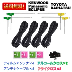 2024年最新】ケンウッド KENWOOD MDV-L504W 用 地デジ TV フィルム アンテナ 他社 純正＆ 取付簡単 超強力3M両面テープ  Set (512Tの人気アイテム - メルカリ