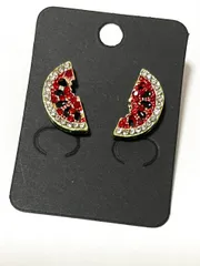 小さな　可愛い　スイカ　ピアス