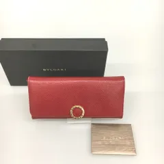 △△BVLGARI ブルガリ 長財布 MD.N16.281442 レッド - メルカリ 