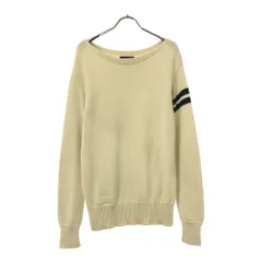 ラルフ ローレンラグビー 長袖 コットン ニット XS アイボリー RALPH LAUREN RUGBY セーター メンズ