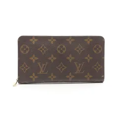 ルイ・ヴィトン LOUIS VUITTON ラウンド長財布 ポルトモネジップ モノグラム M61727 PVCコーティングキャンバス レザー ポルトモネ・ジップ レディース Used B