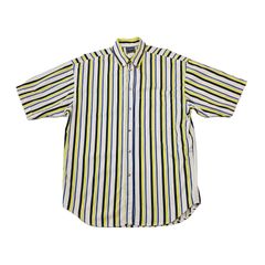 VERSACE JEANS COUTURE ヴェルサーチジーンズ 半袖 ストライプシャツ マルチカラー M