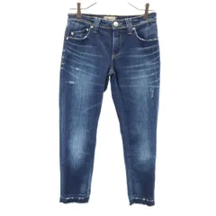 YANUK ヤヌーク 日本製 デニムパンツ W22 ブルー系 レディース 古着