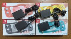 ニンテンドースイッチライト 純正品　ACアダプター　充電器＆箱　4セット