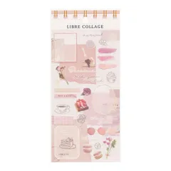 マインドウェイブ 金ホット × 透け感 上品で華やかなステッカー リーブル コラージュ (ピンク) [ピンク]
