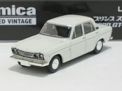 ニッサン プリンス スカイライン 2000GT-B（白）67年式 LV-212a【トミーテック社1/64ミニカー】【トミカの時】