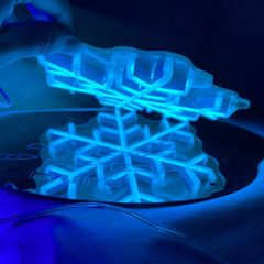 【定価50%OFF】雪の結晶(水色)☓ ネオンサイン / ネオン管 / ネオンライト / インテリア照明