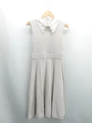 ◇ ⊂ tocco closet　トッコ クローゼット なし リブニットロングワンピース ワンピース サイズM ベージュ系 レディース E  【1504240003429】