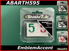 ABARTH595 アバルト595 エンブレムアクセントデカール3枚セット