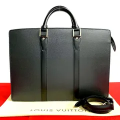 ほぼ未使用 袋付 LOUIS VUITTON ルイヴィトン ポルト ドキュマンロザン タイガ レザー 2way ビジネスバッグ ショルダーバッグ 黒 11692