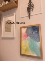アルコールインクアート　原画　A4