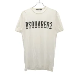 DSQUARED2 ディースクエアード 19AW ロゴプリントクルーネックTシャツ S74GD0577 ホワイト S