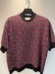 中古品】GUCCI グッチ 半袖 セーター ハンガー付き 美品 Sサイズ