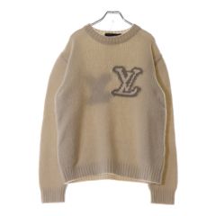 LOUIS VUITTON (ルイヴィトン) 24AW ウールLVブレンドクルーネックニットセーター 1AF336 ベージュ