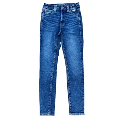 AMERICAN EAGLE SUPER HI-RISE JEGGING スーパーハイライズ ジェギング スキニーデニム インディゴ サイズ0S レディースXS