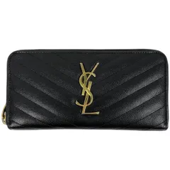 希少✨サンローラン 長財布 ラウンドファスナー YSL カサンドラ レザー 黒 楽天市場】サンローラン 長財布 カサンドラ ジップアラウンド