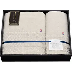 【新品】 瀬戸内テーラー タオルケット&ハーフケット ベージュ タオルケット約140×190cm、ハーフケット約100×140cm C6085550