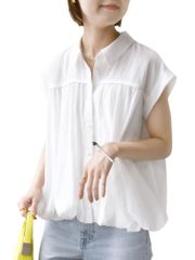 (シップス レディース) SHIPS for women WO:強撚バルーンブラウス 311700157 White2