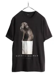Kフォローで割引多数出品中90s ウィリアム　ウェグマン　XL 半袖　白　ヴィンテージtシャツ　犬　ドッグ